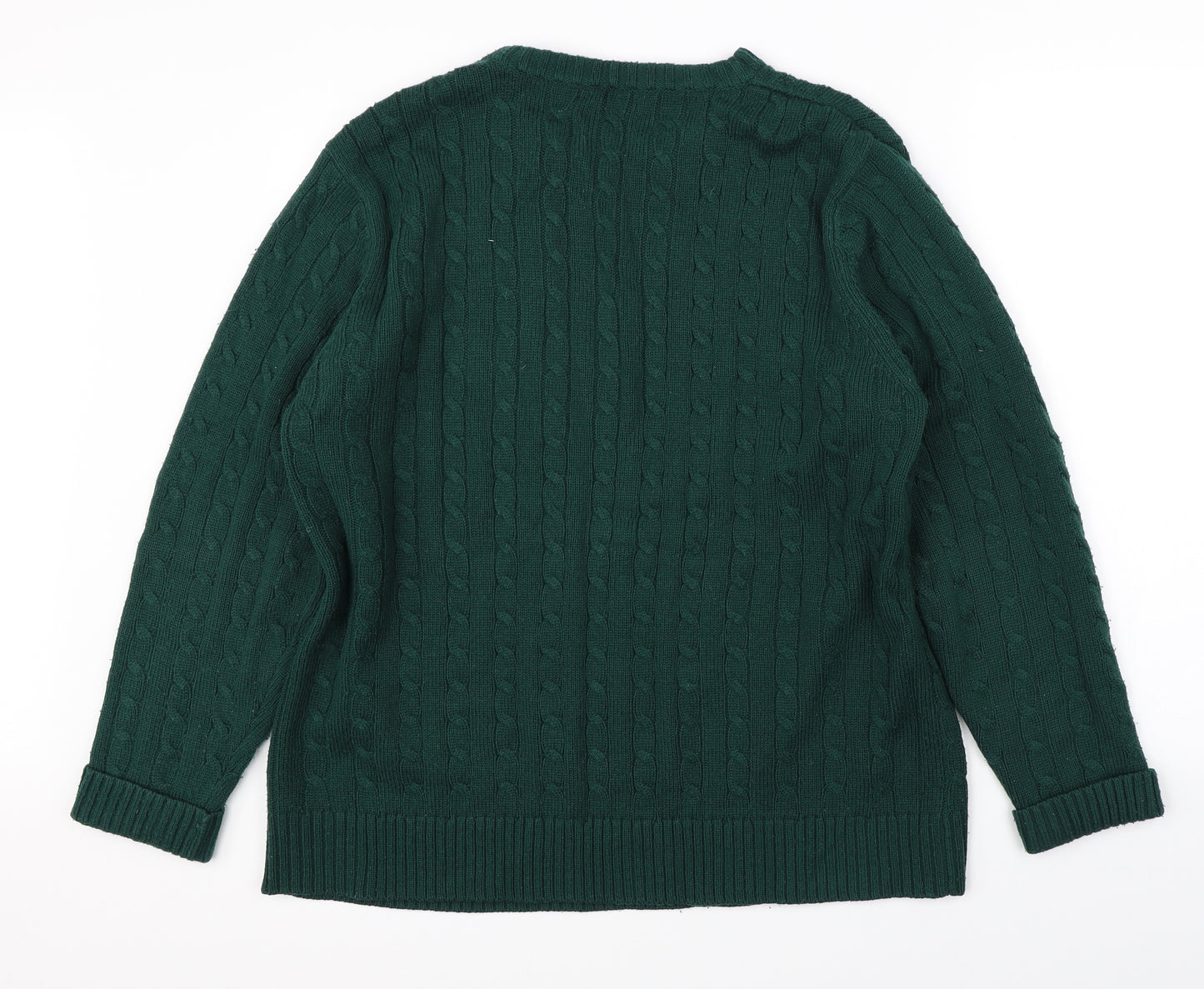 George Mens Green  Knit Pullover Jumper Size XL