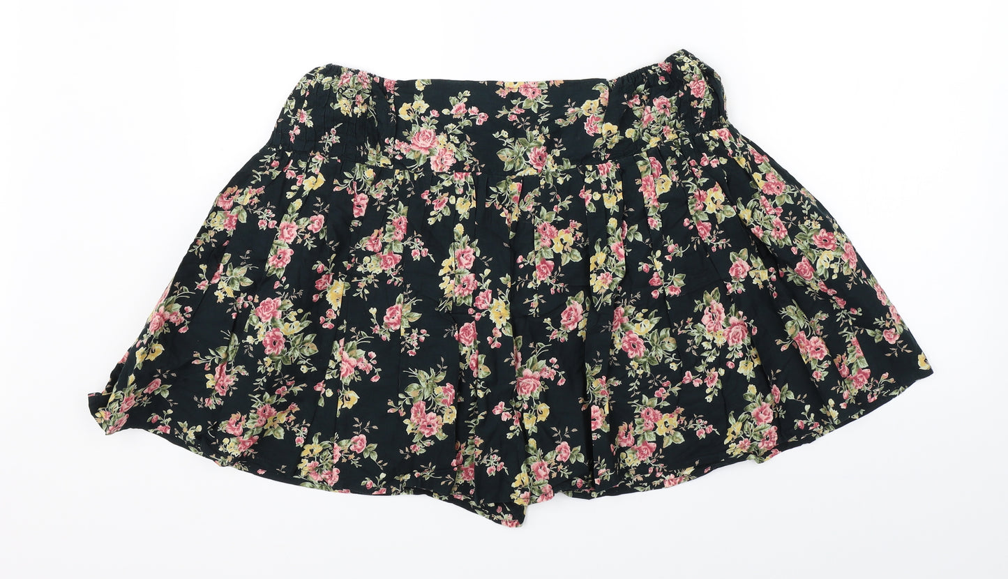 Atmosphere Womens Green Floral  Skater Skirt Size 16
