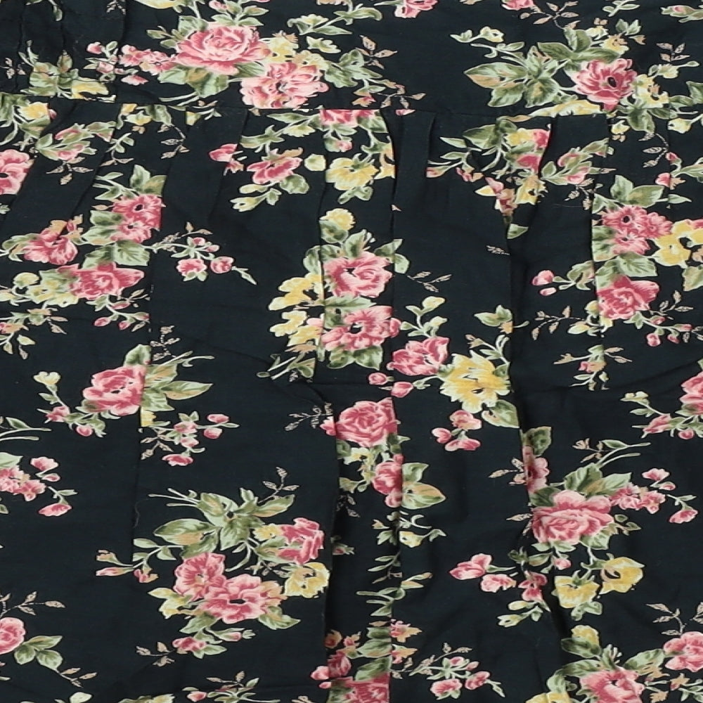 Atmosphere Womens Green Floral  Skater Skirt Size 16