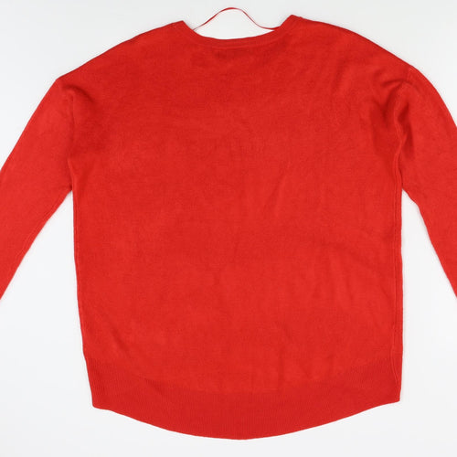 Primark Womens Red   Pullover Jumper Size L