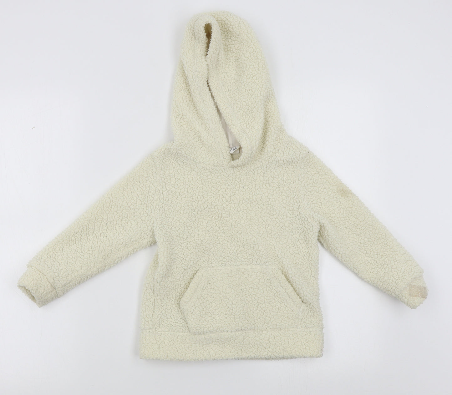 Gap Girls White   Pullover Hoodie Size 5 Years