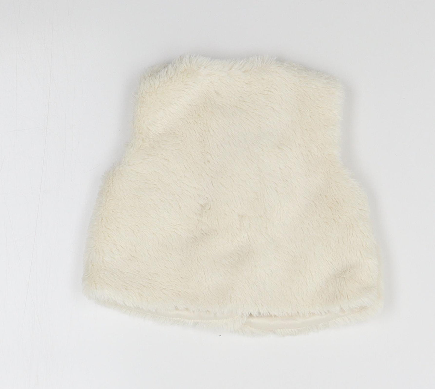 George Girls White   Gilet Waistcoat Size 6-9 Months