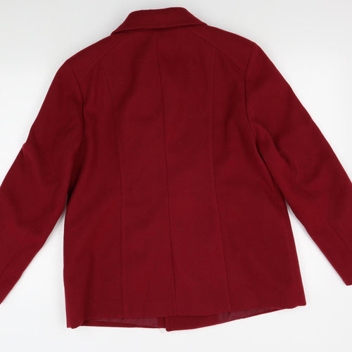 bonmarche Womens Red   Pea Coat Coat Size 14