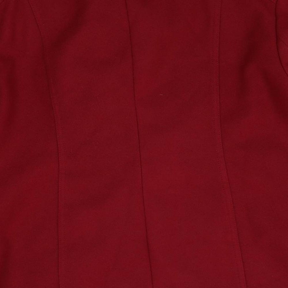 bonmarche Womens Red   Pea Coat Coat Size 14