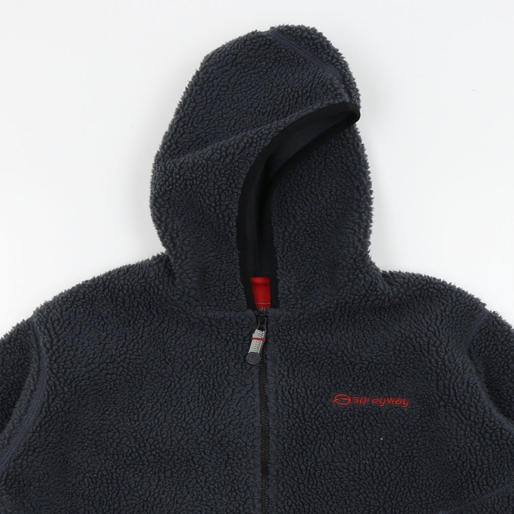 Sprayway Boys Blue   Full Zip Hoodie Size 7-8 Years