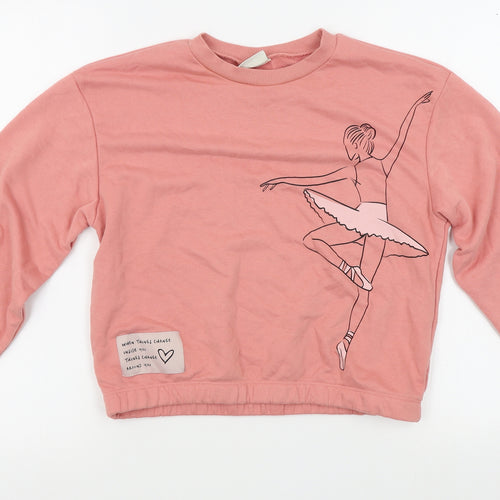LC Waikiki Girls Pink   Pullover Jumper Size 12-13 Years