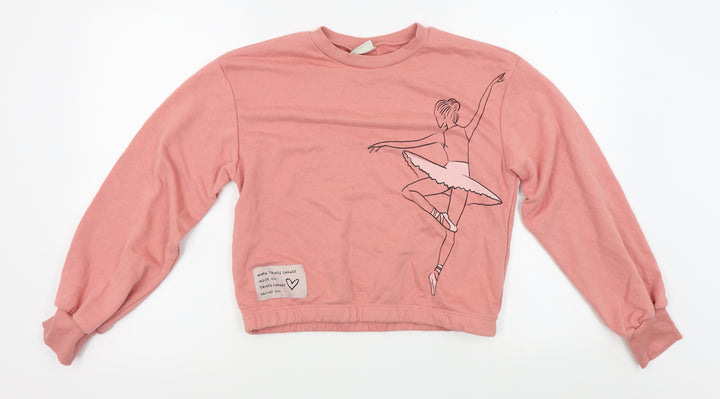 LC Waikiki Girls Pink   Pullover Jumper Size 12-13 Years