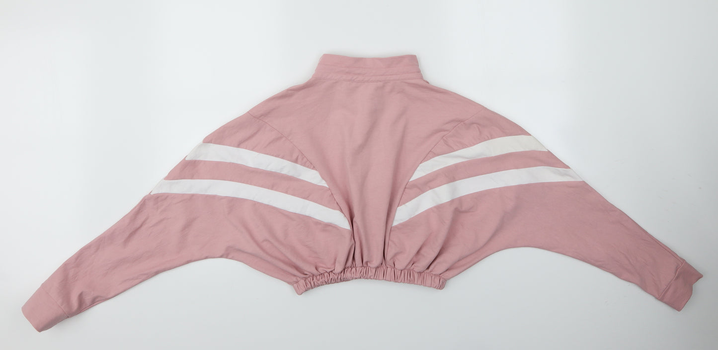 Parisian  Womens Pink   Pullover Sweatshirt Size 12  - Cropped