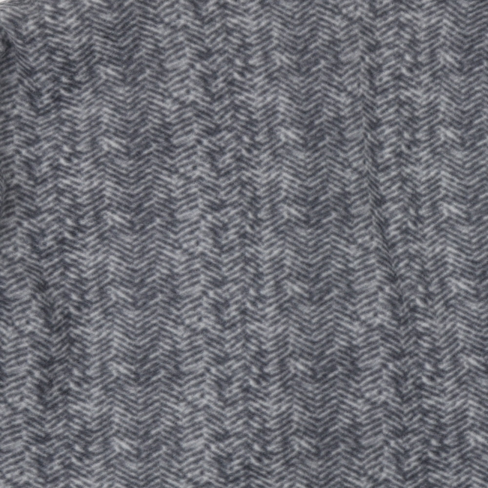 ann de lancay Womens Grey Striped  Jacket Coat Size 2XL