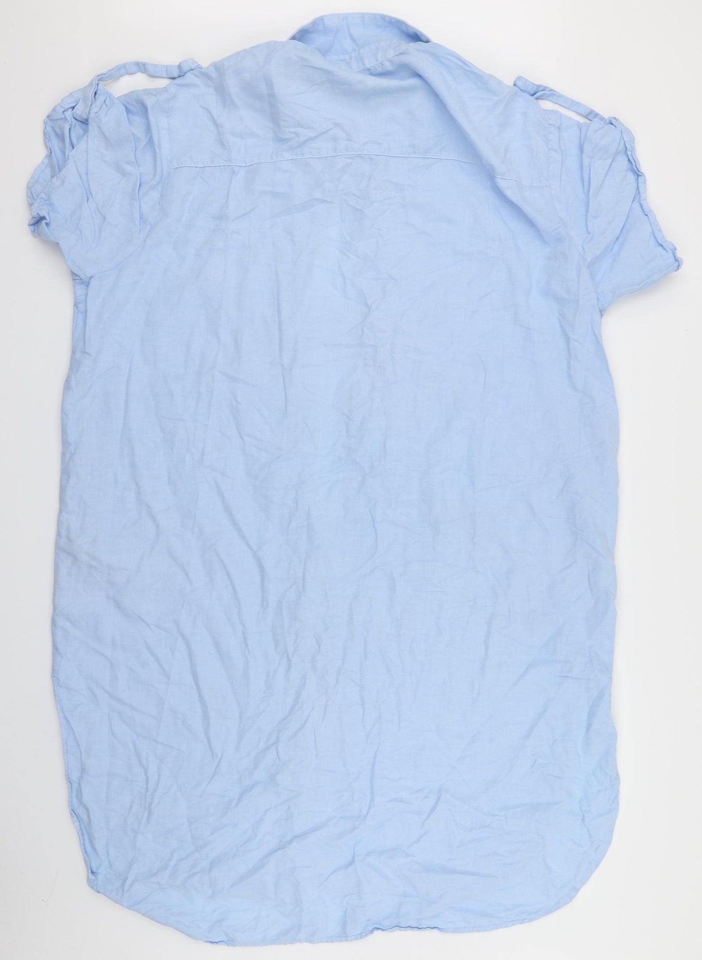 Zara Womens Blue   Shirt Dress  Size L
