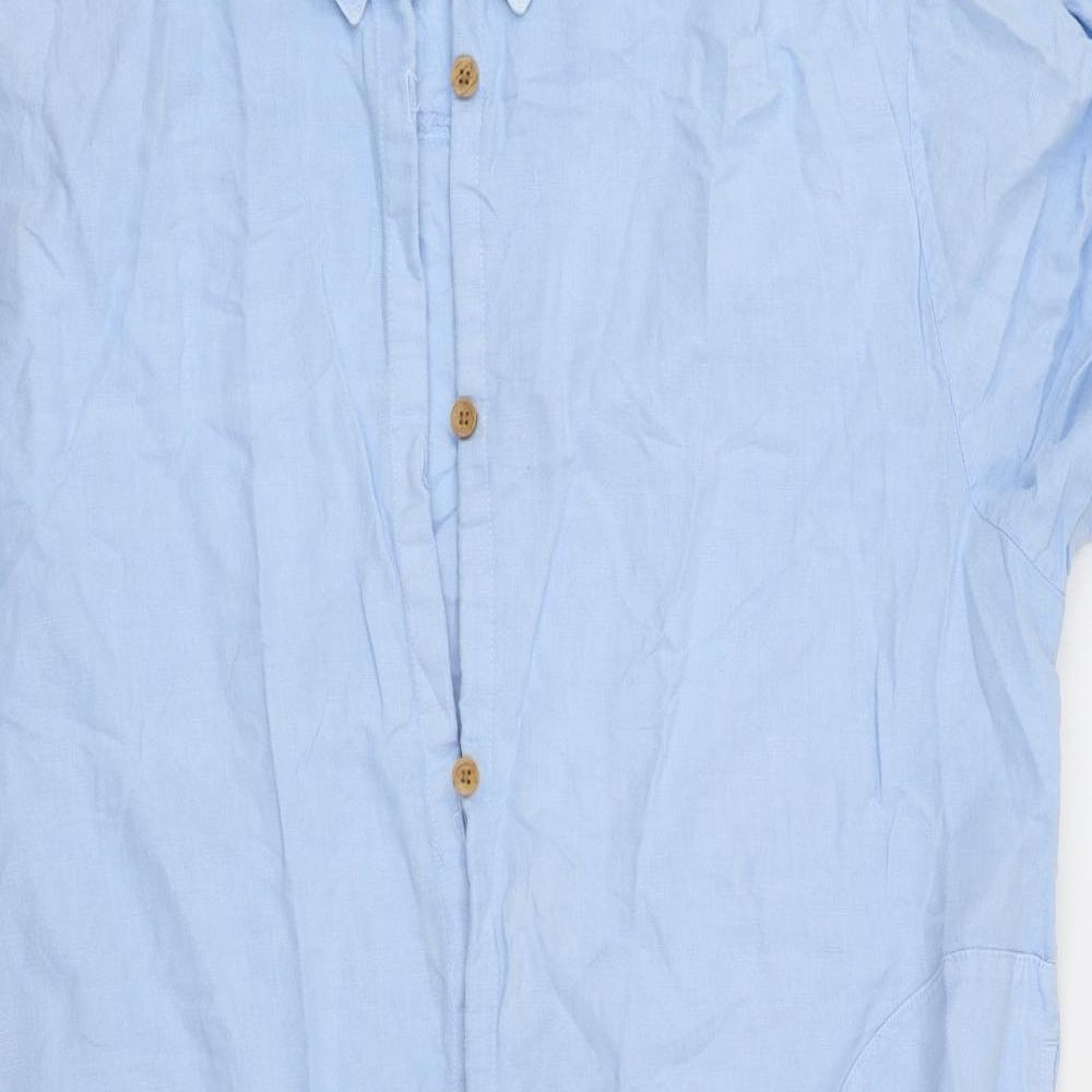 Zara Womens Blue   Shirt Dress  Size L