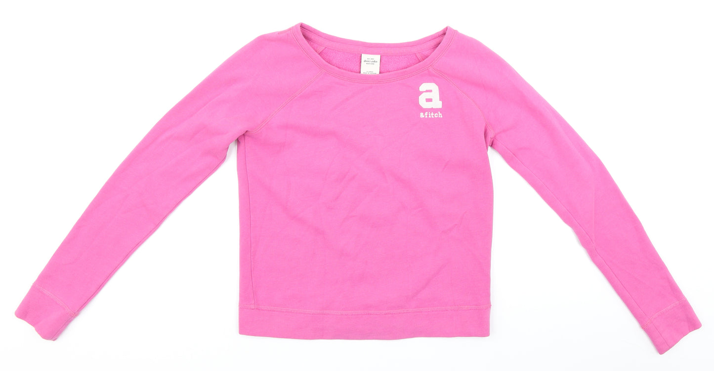 Abercrombie & Fitch Girls Pink   Pullover Sweatshirt Size XL
