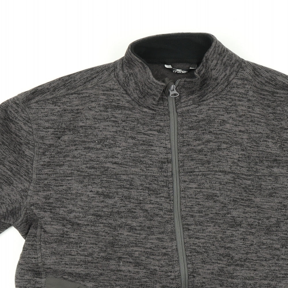 Crane Mens Grey   Full Zip Sweatshirt Size M