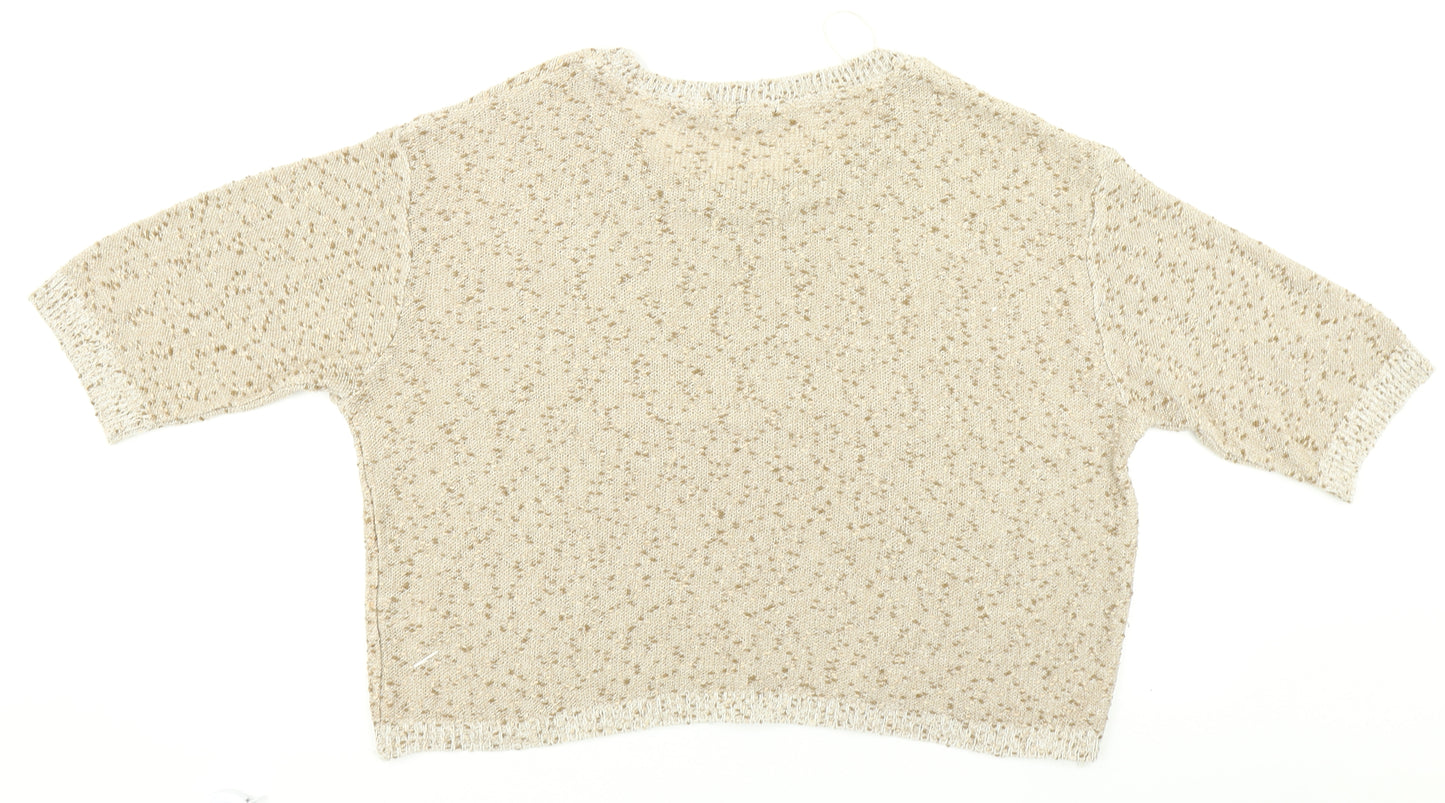 F&F Womens Beige   Cardigan Jumper Size 16