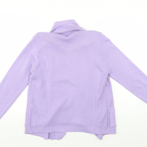ViVi Womens Purple Striped  Henley Jumper Size 4