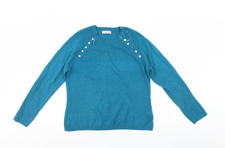 Per Una Womens Blue   Pullover Jumper