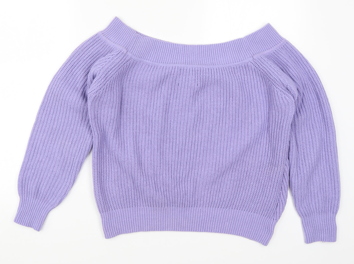 Abercrombie & Fitch Womens Purple  Knit Pullover Jumper Size L