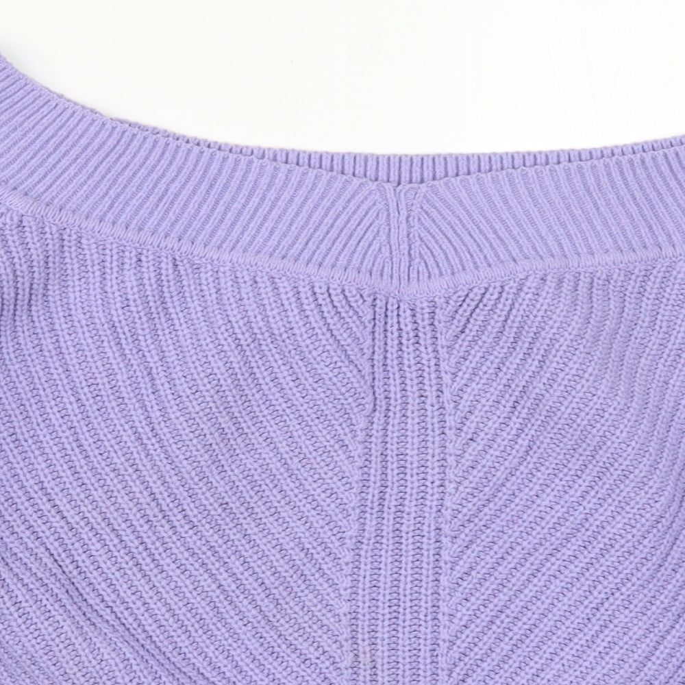 Abercrombie & Fitch Womens Purple  Knit Pullover Jumper Size L