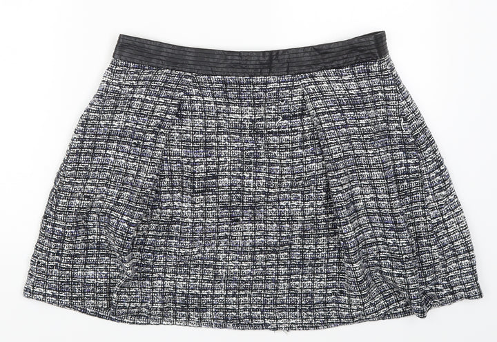 FOREVER 21 Womens Blue Skater Skirt Size L