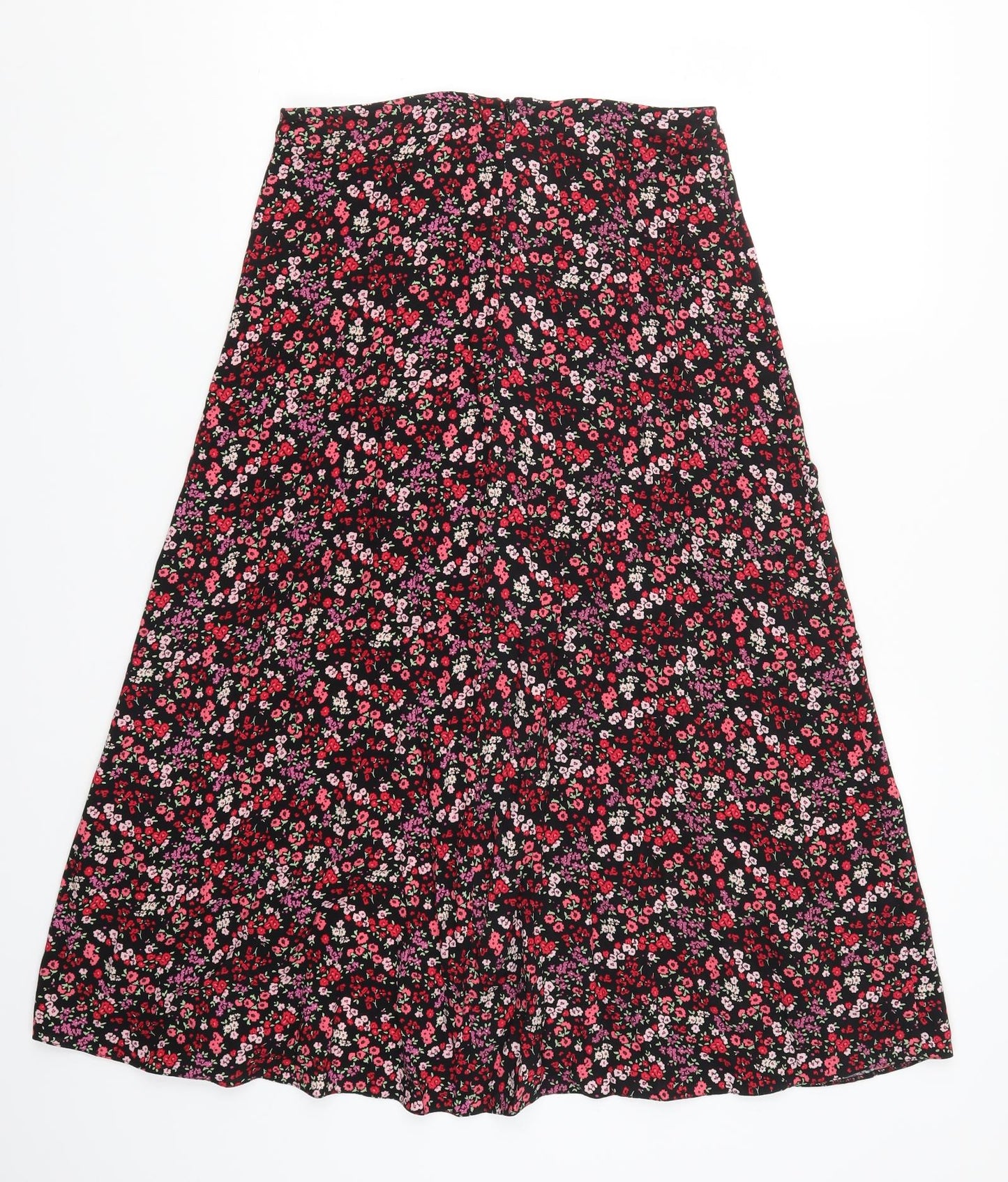 New Look Womens Pink Floral  A-Line Skirt Size 12