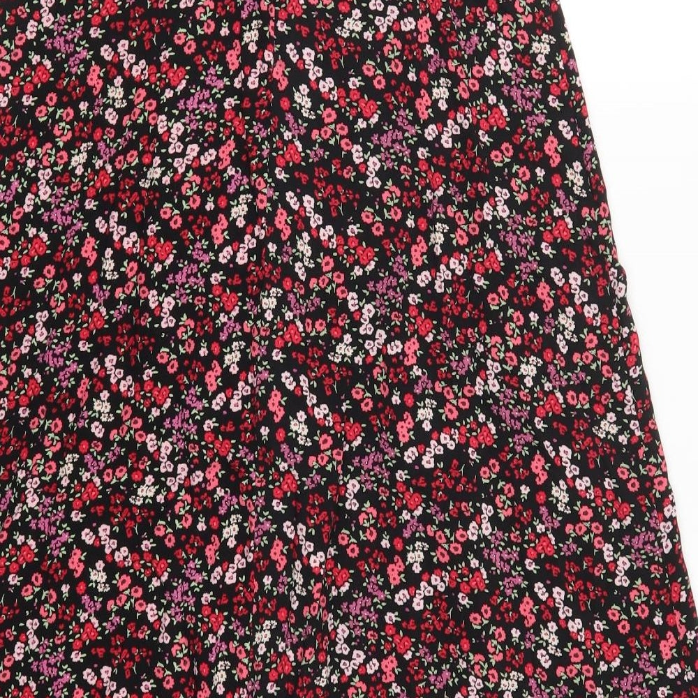 New Look Womens Pink Floral  A-Line Skirt Size 12