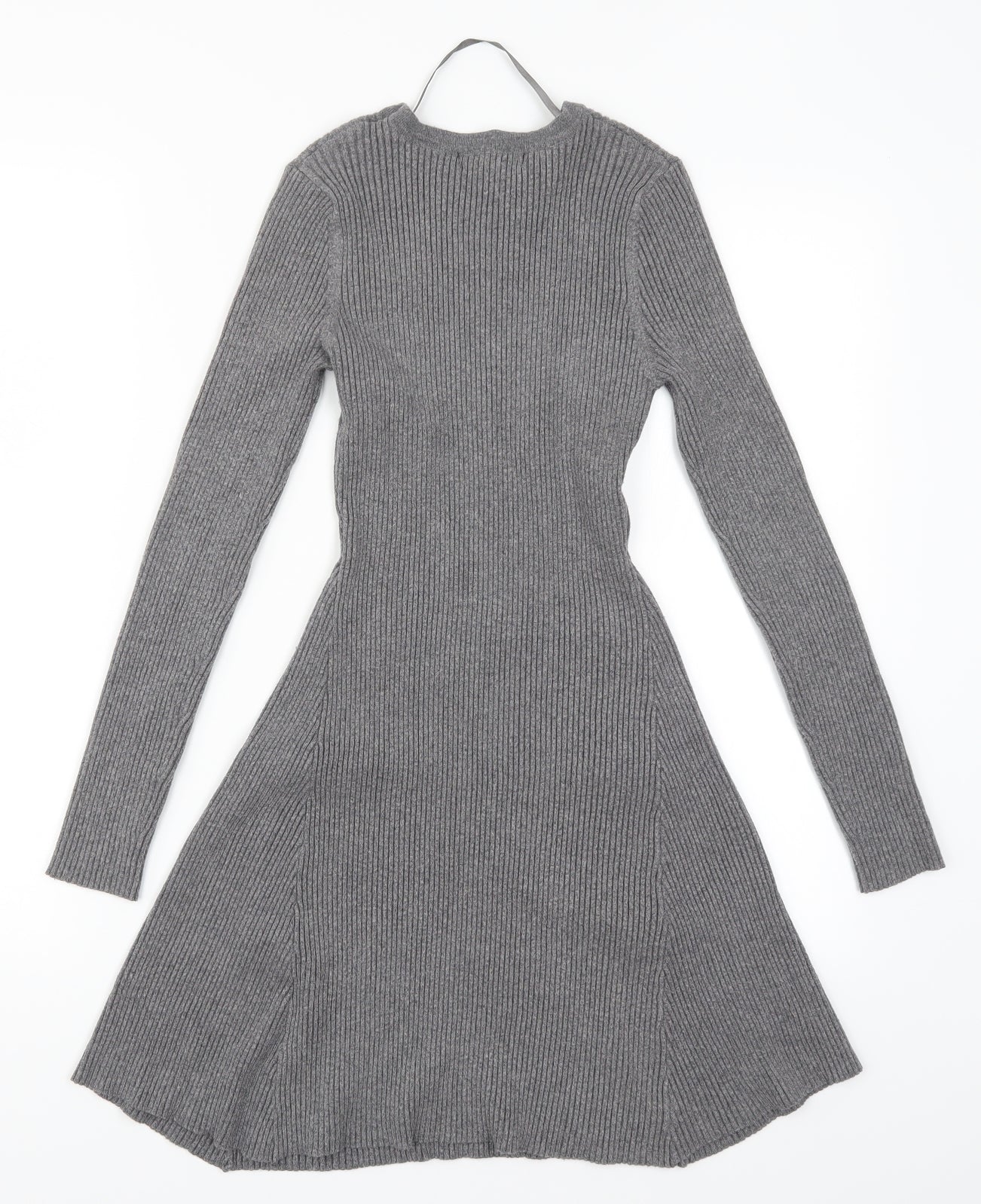Primark Womens Grey  Knit Jumper Dress  Size 12