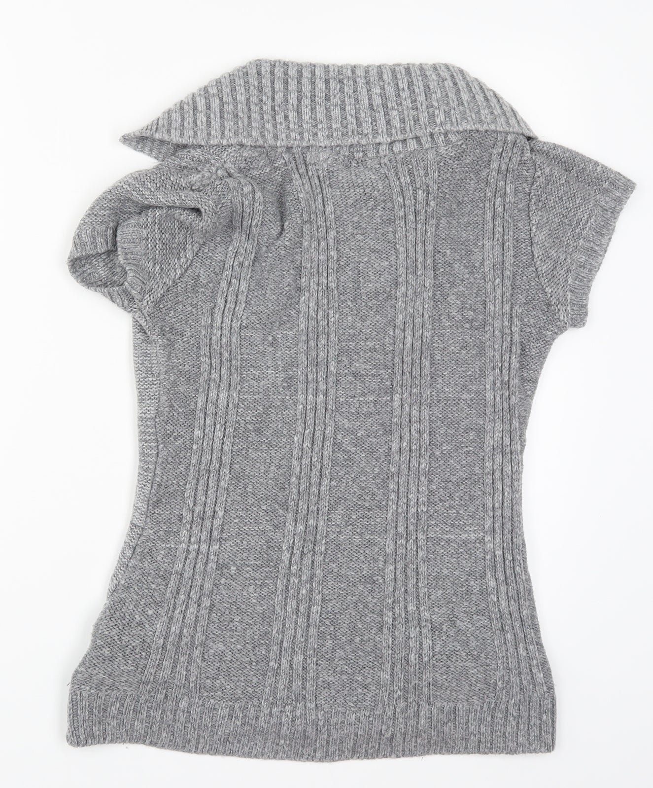 Mela Loves London Womens Grey  Knit Pullover Jumper Size S