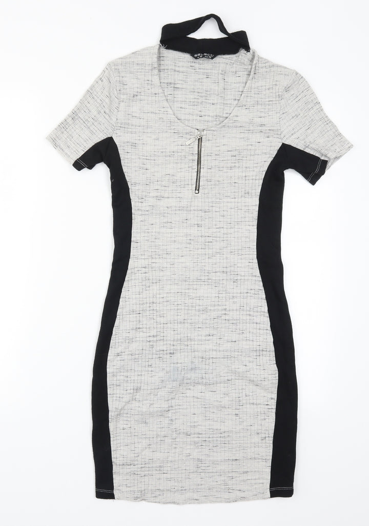 Select Womens Grey   Bodycon  Size 10