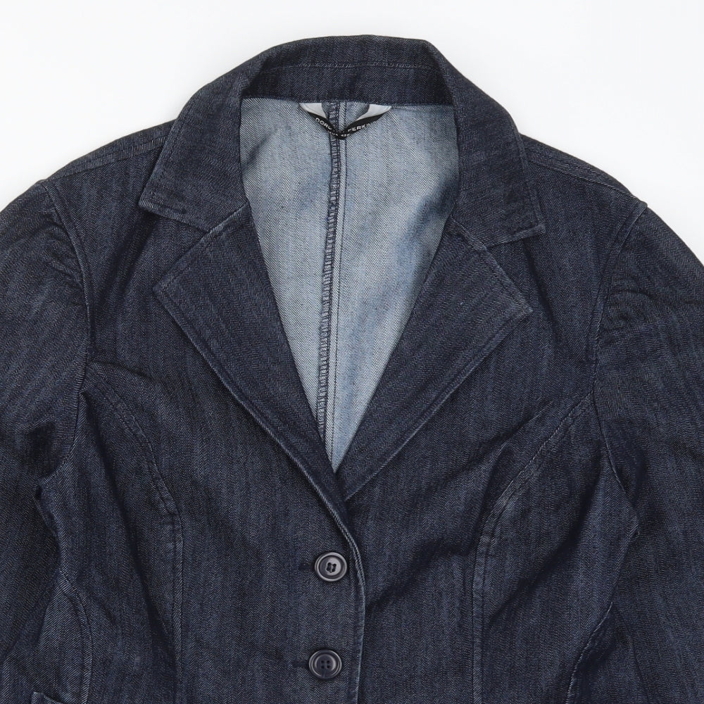 Dorothy Perkins Womens Blue  Denim Jacket Blazer Size 14