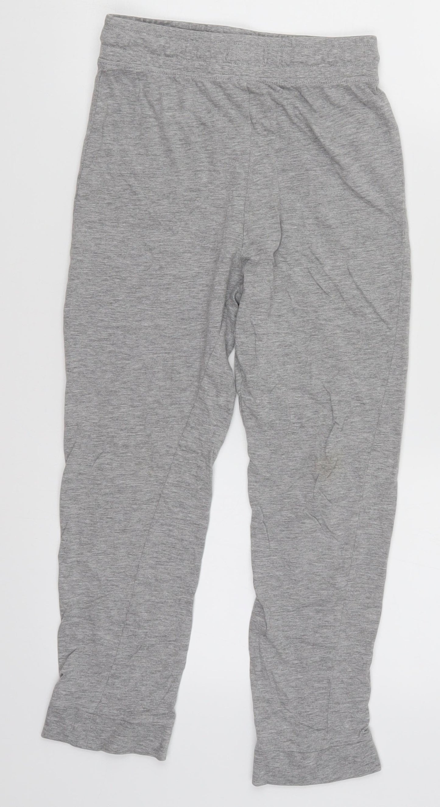 Marks and Spencer Girls Grey   Cropped Trousers Size 9-10 Years - Loungewear