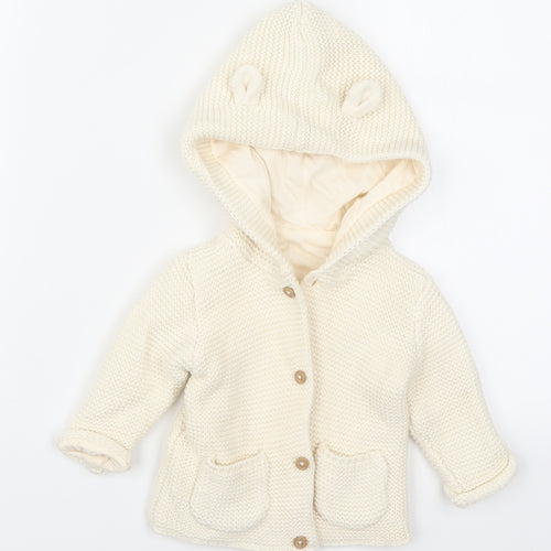 George Baby Ivory   Cardigan Jumper Size 3-6 Months