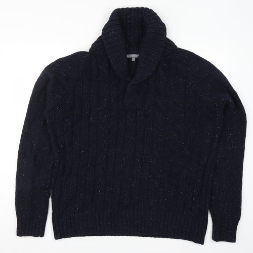 George Mens Blue  Knit Pullover Jumper Size XL