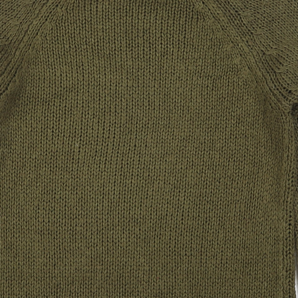 Papaya Womens Green  Knit Pullover Jumper Size M