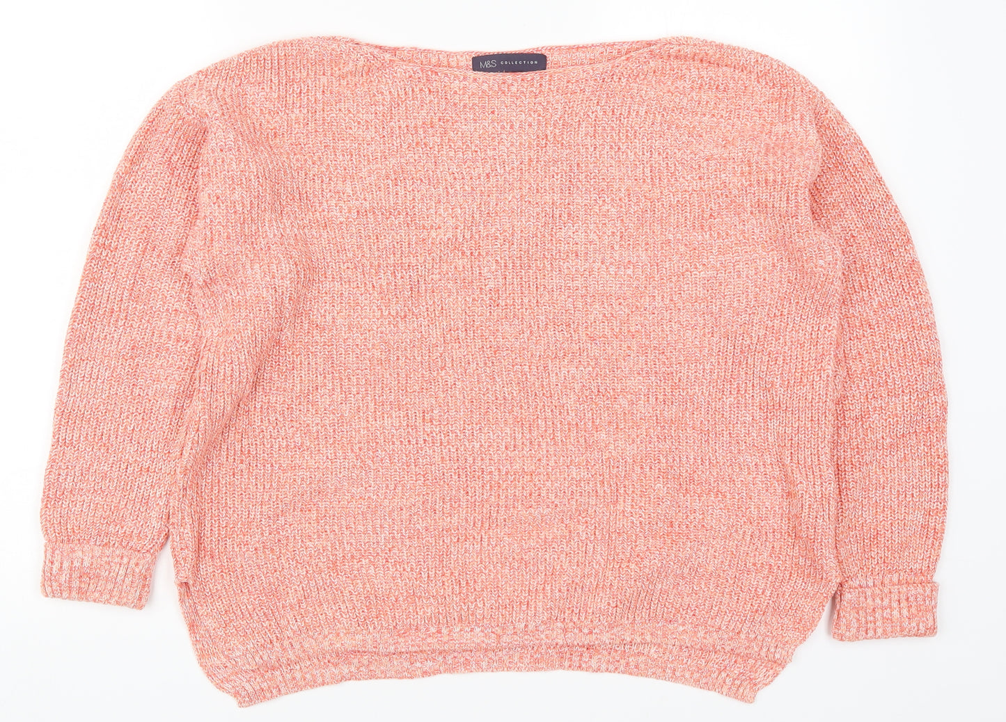 Marks and Spencer Womens Pink  Knit Pullover Jumper Size M