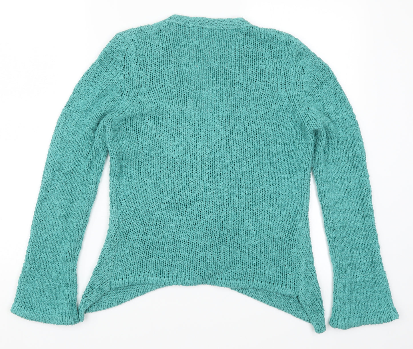 Preworn Womens Blue  Knit Cardigan Jumper Size S