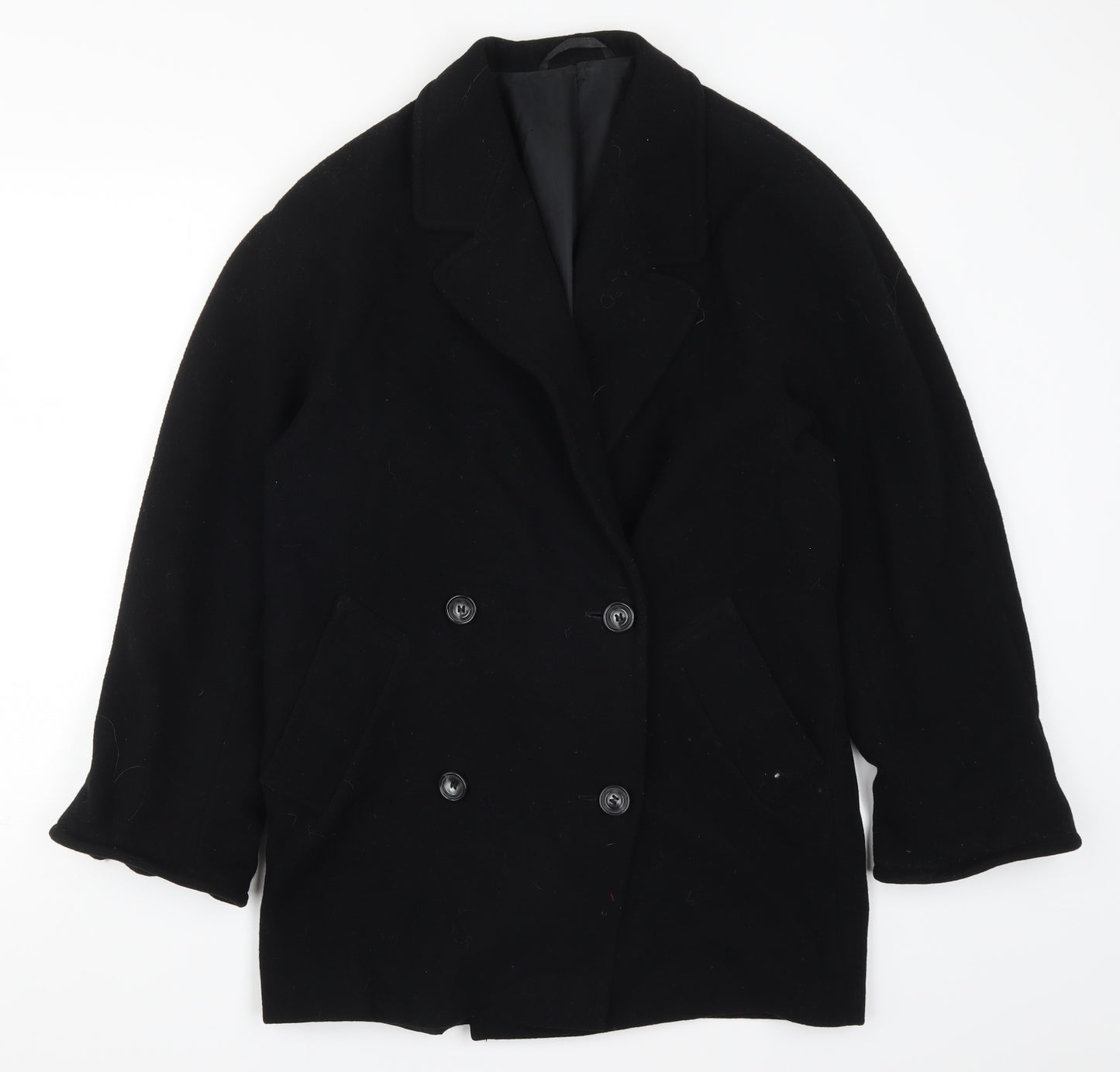 Marks and Spencer Womens Black   Pea Coat Coat Size 8