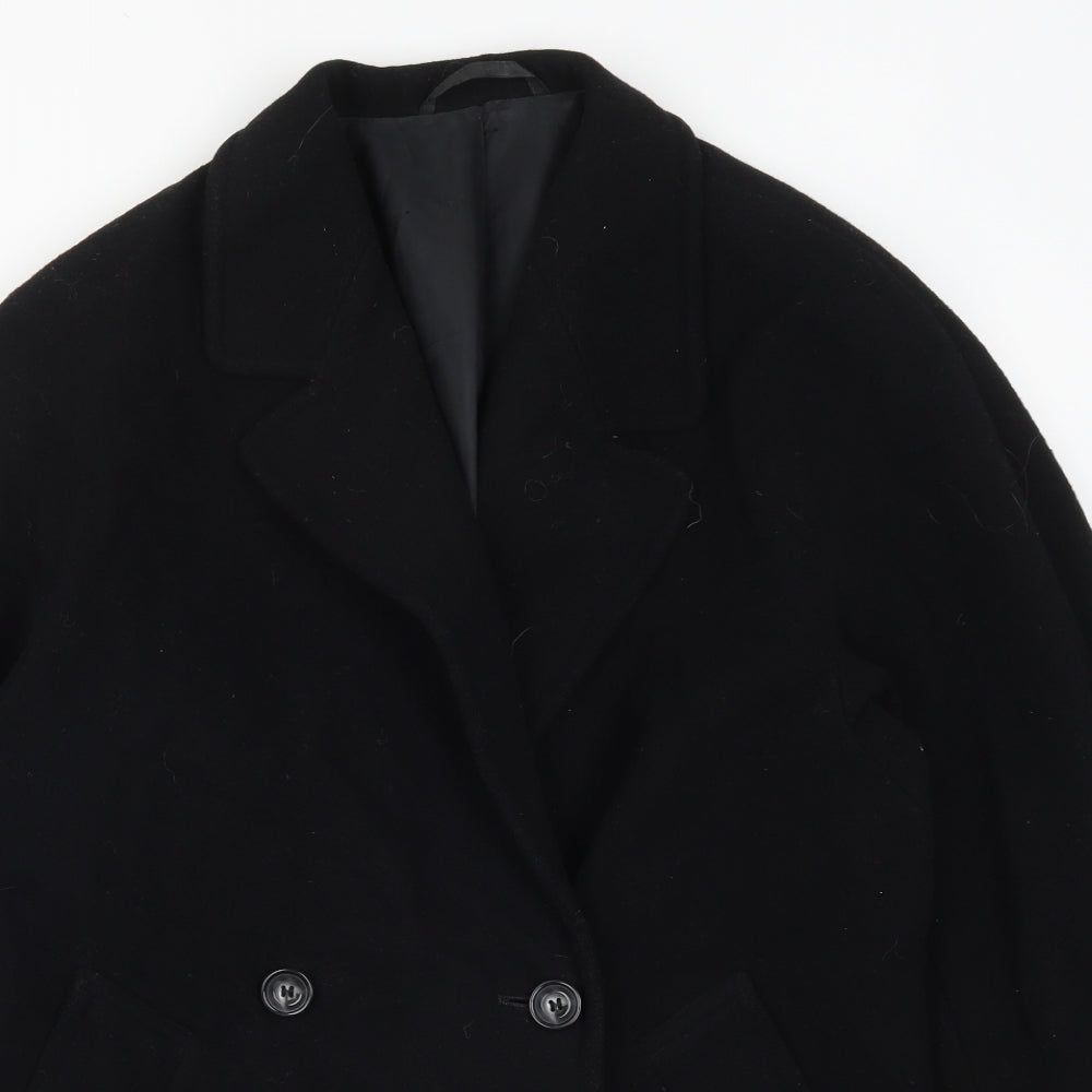 Marks and Spencer Womens Black   Pea Coat Coat Size 8