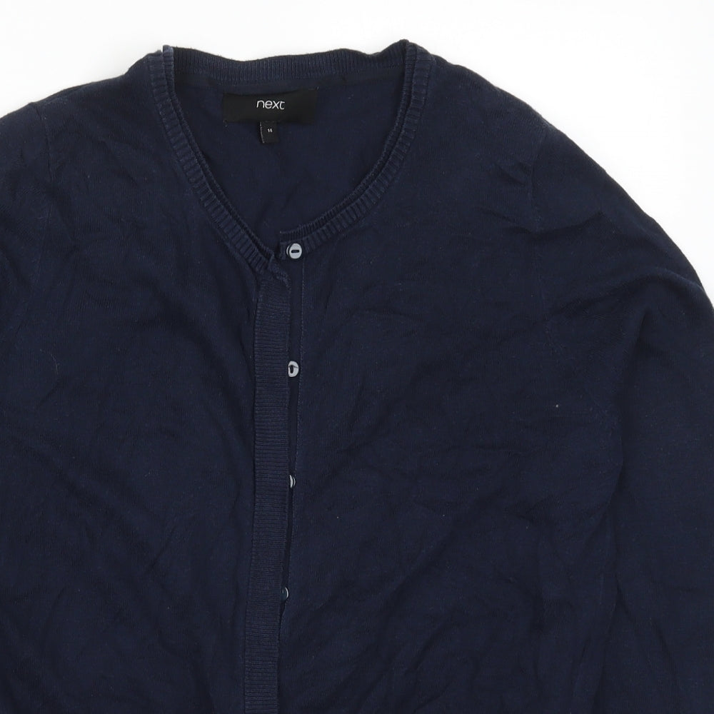 NEXT Womens Blue   Cardigan Jumper Size 14