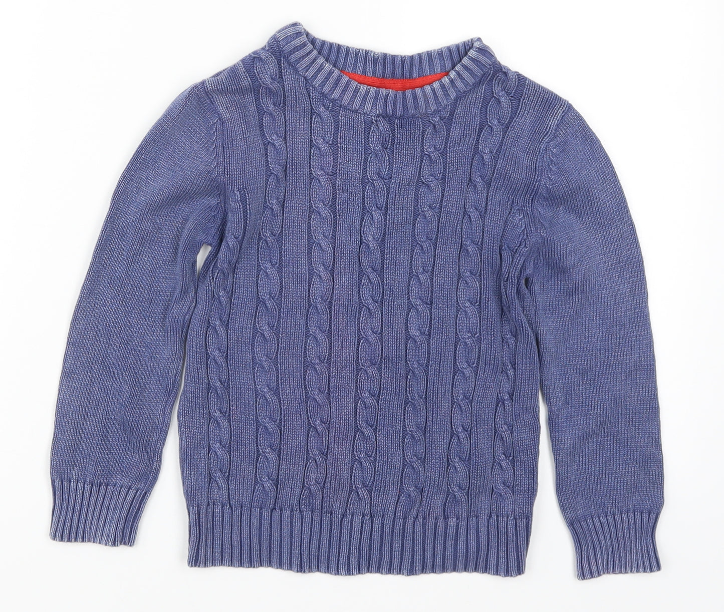F&F Boys Blue  Knit Pullover Jumper Size 4-5 Years