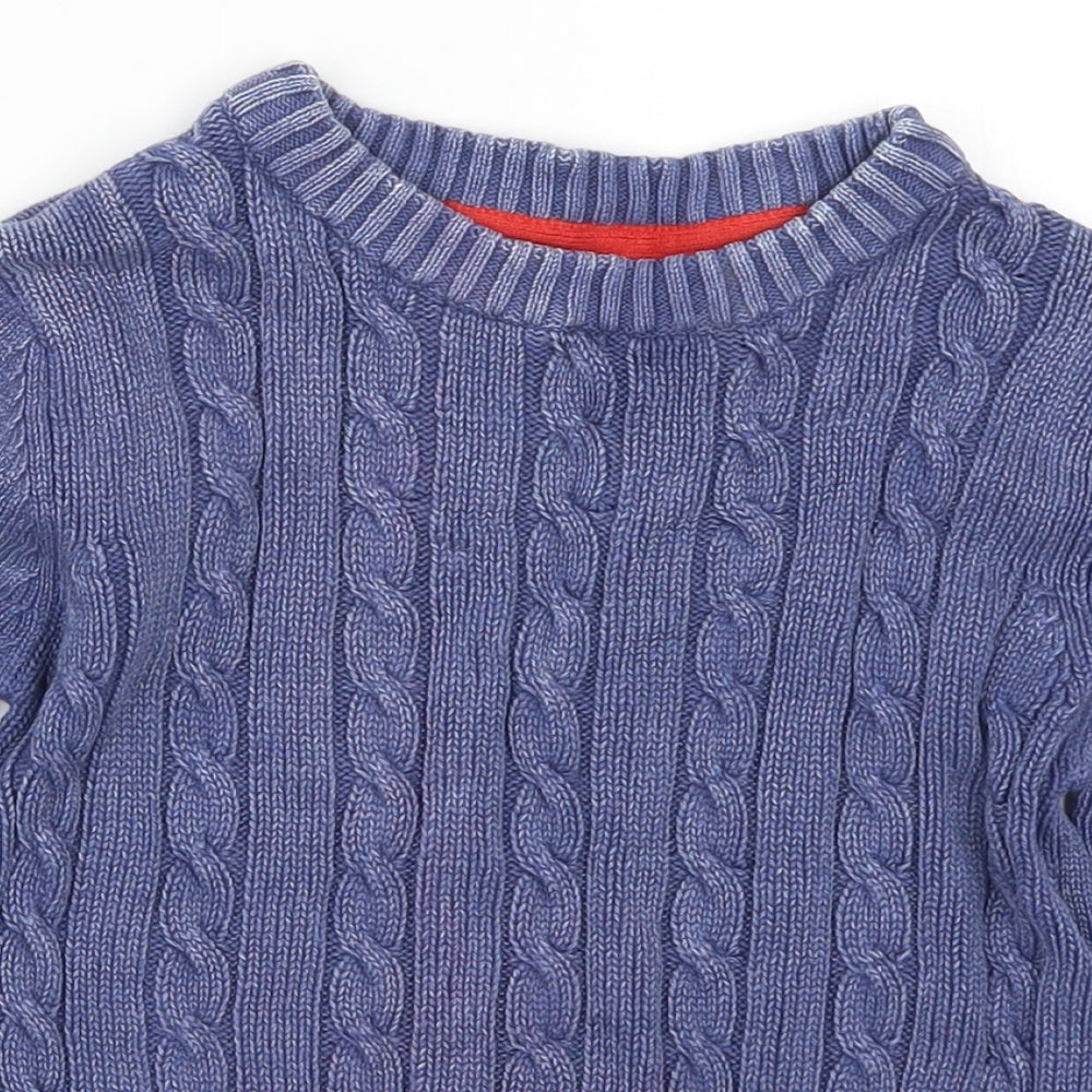 F&F Boys Blue  Knit Pullover Jumper Size 4-5 Years