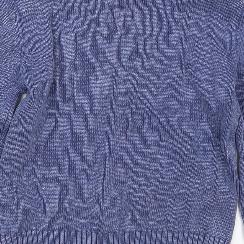 F&F Boys Blue  Knit Pullover Jumper Size 4-5 Years