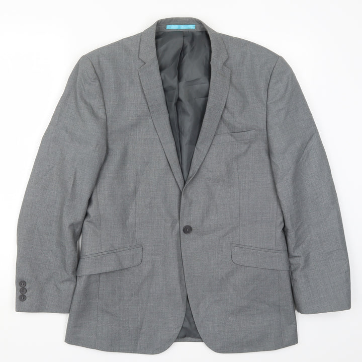 Burton Mens Grey   Jacket Suit Jacket Size 38