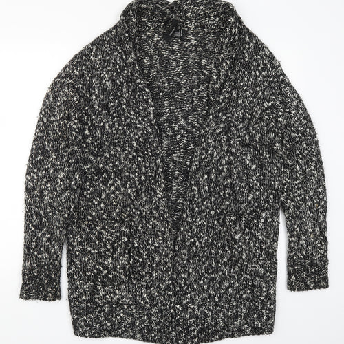 FOREVER 21 Womens Black  Knit Cardigan Jumper Size M
