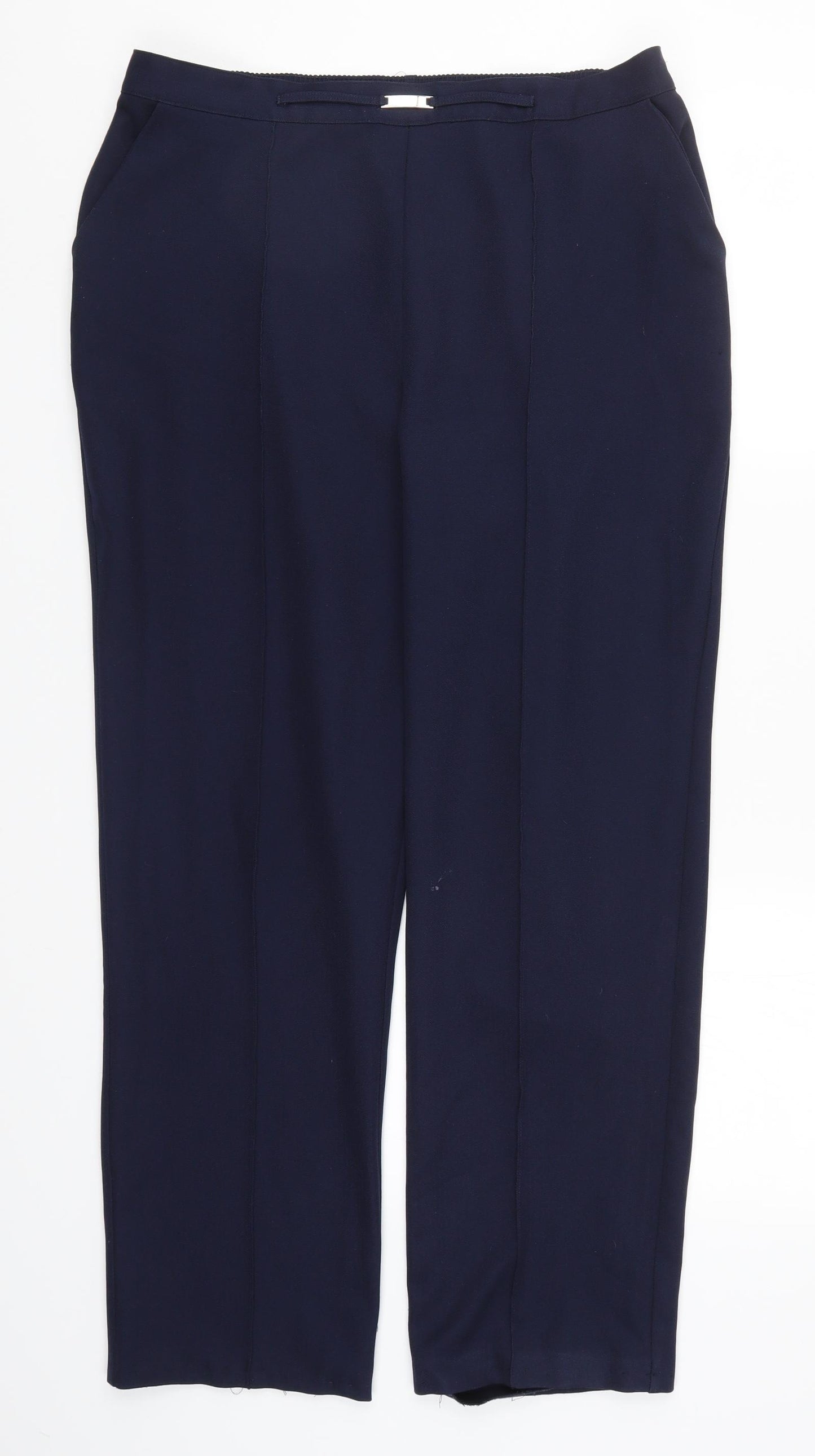 Papaya Womens Blue   Trousers  Size 14 L27 in