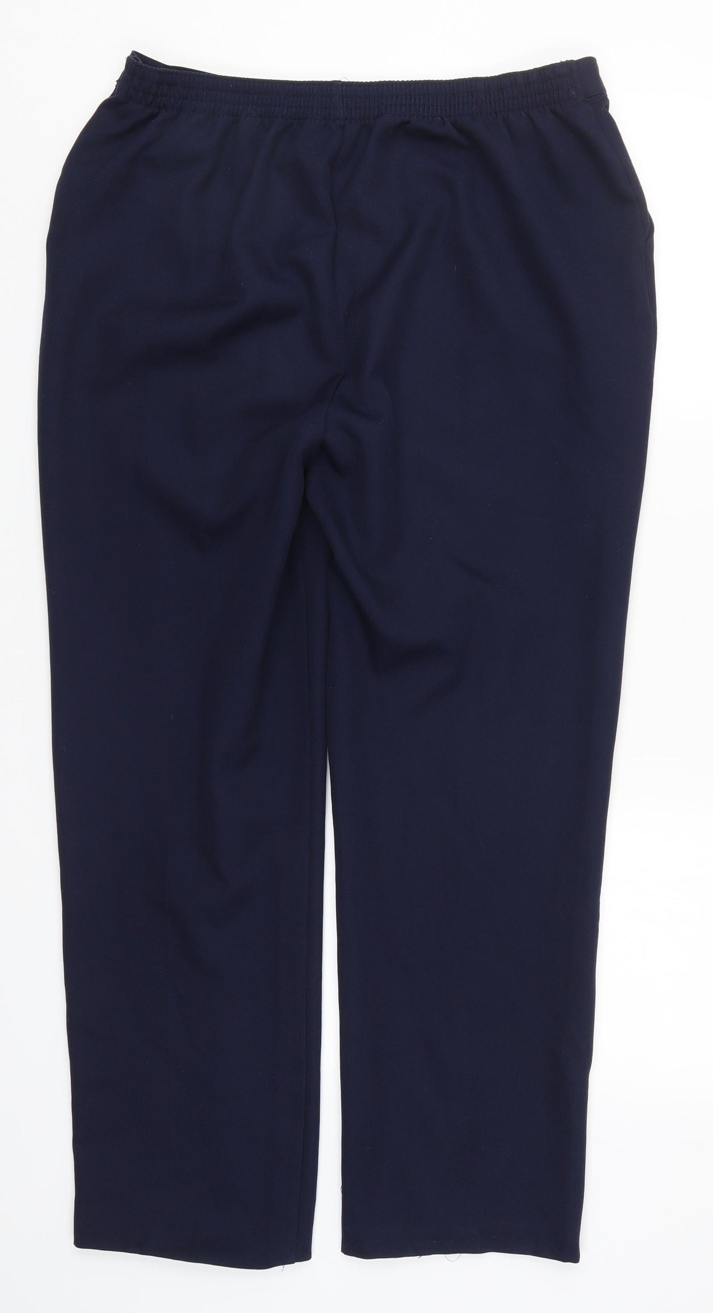 Papaya Womens Blue   Trousers  Size 14 L27 in