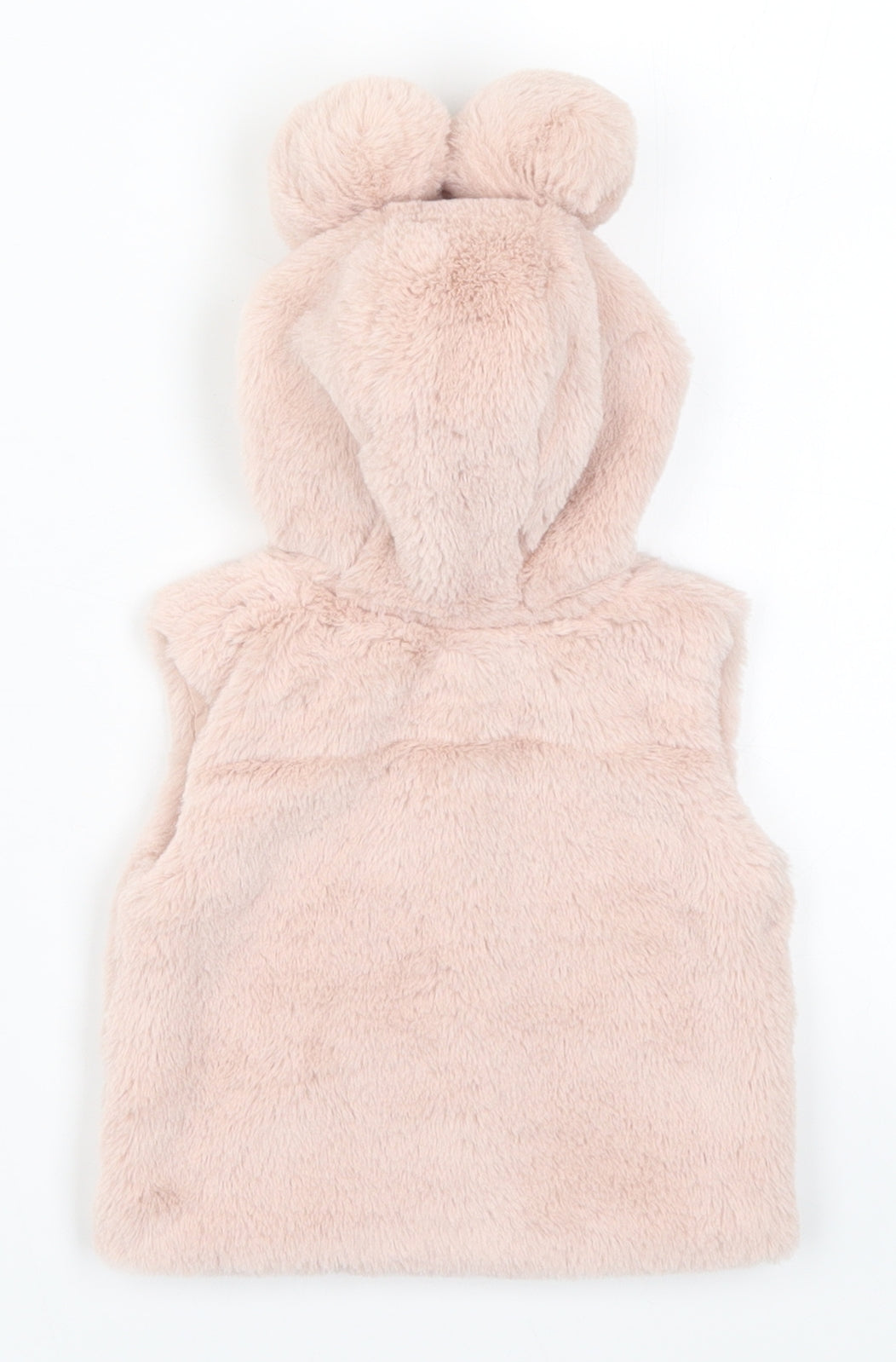 George Girls Pink   Gilet Jacket Size 0-3 Months  - Pom Poms
