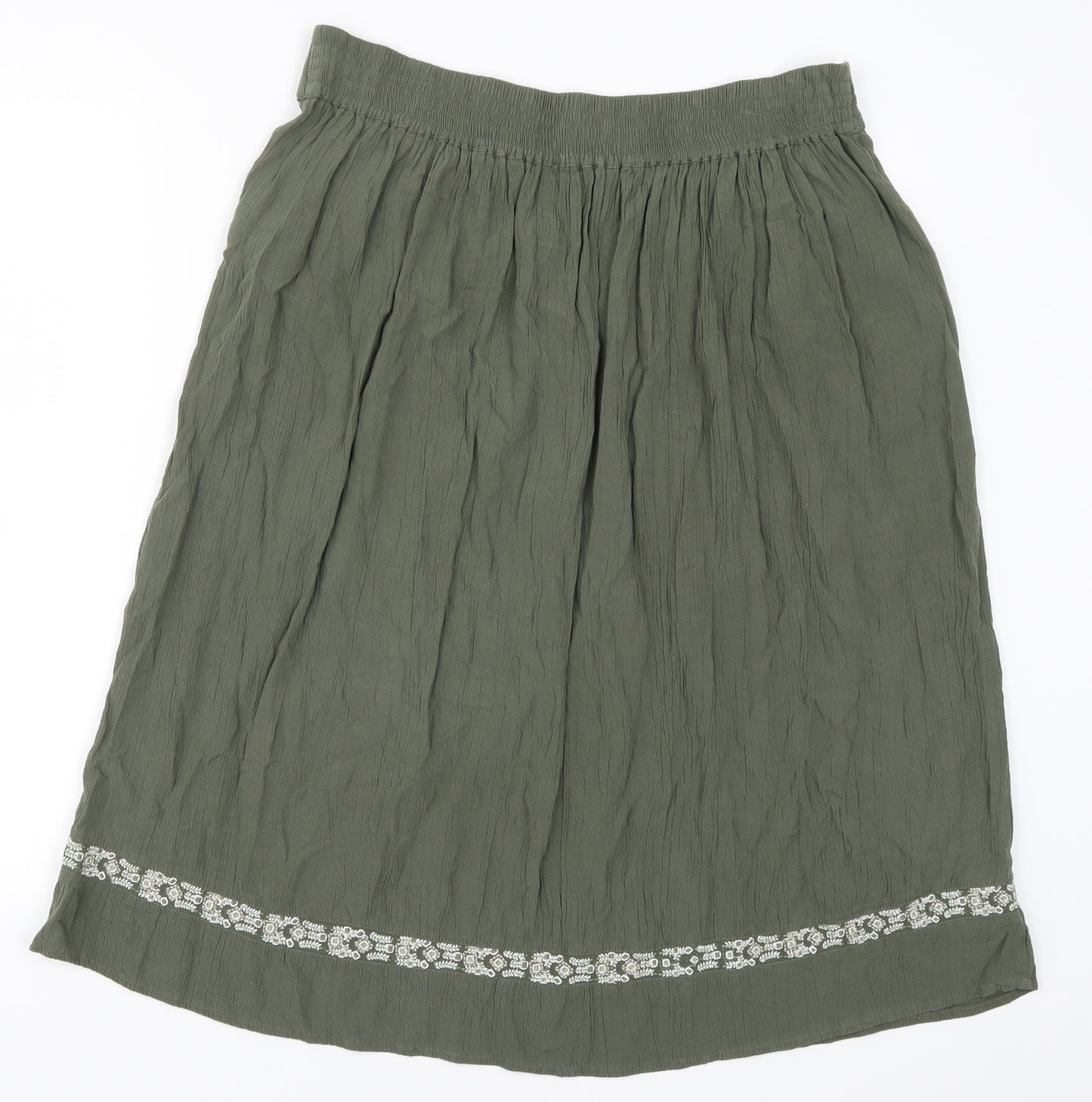 Marks and Spencer Womens Green   A-Line Skirt Size 14