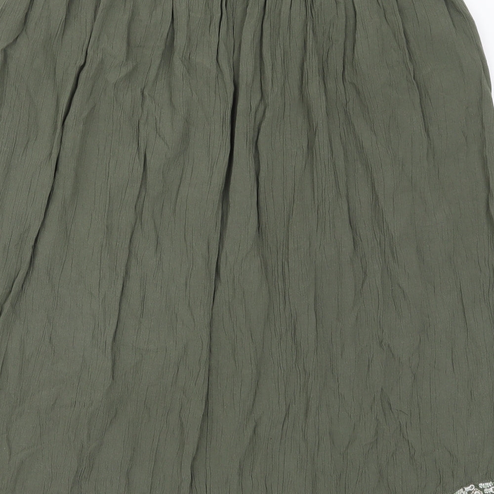 Marks and Spencer Womens Green   A-Line Skirt Size 14