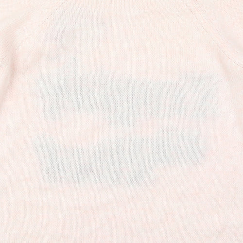 River Island Womens Pink  Knit Pullover Jumper Size 6  - Naughty or Nice