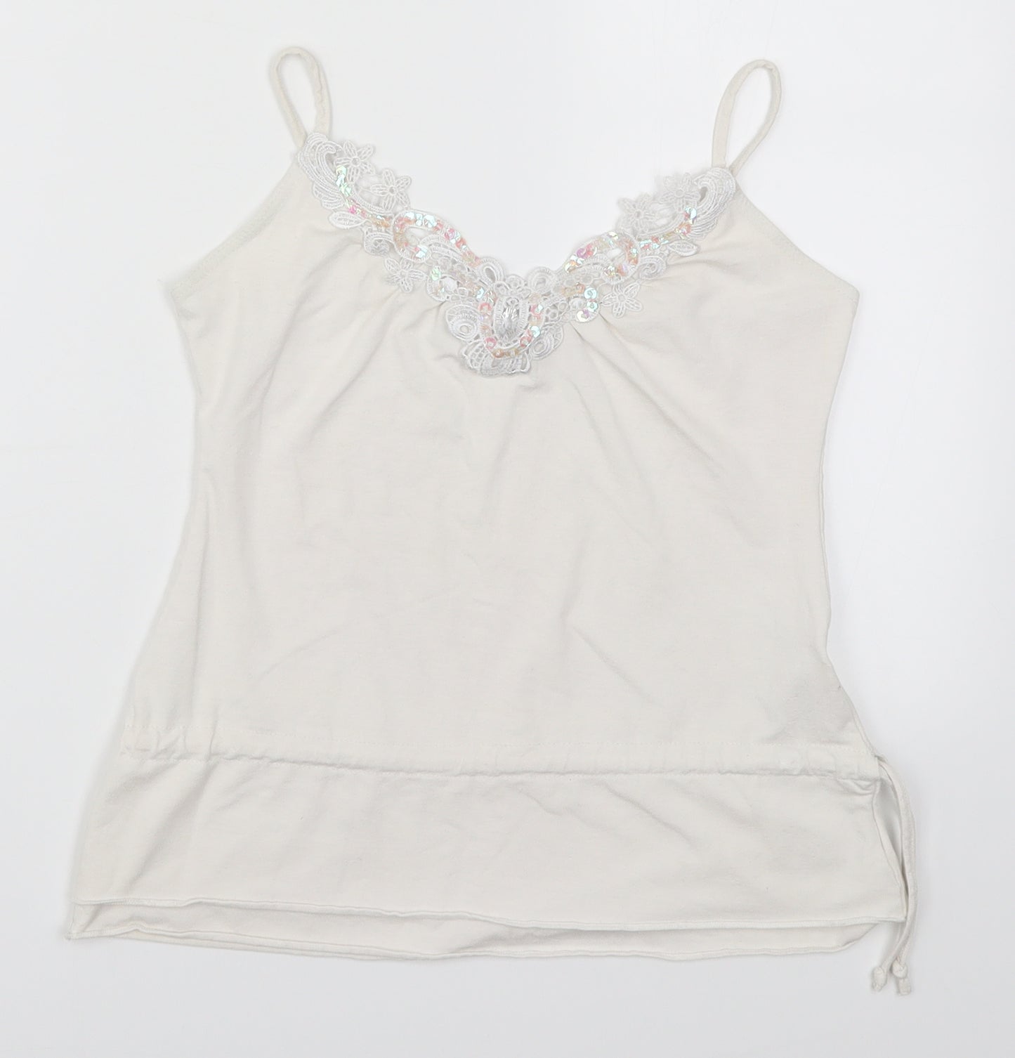 Sophie Girls White   Basic Tank Size 13 Years